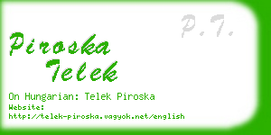 piroska telek business card